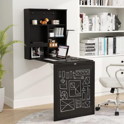 Tangkula Foldable Wall-Mounted Desk