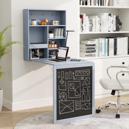 Tangkula Foldable Wall-Mounted Desk
