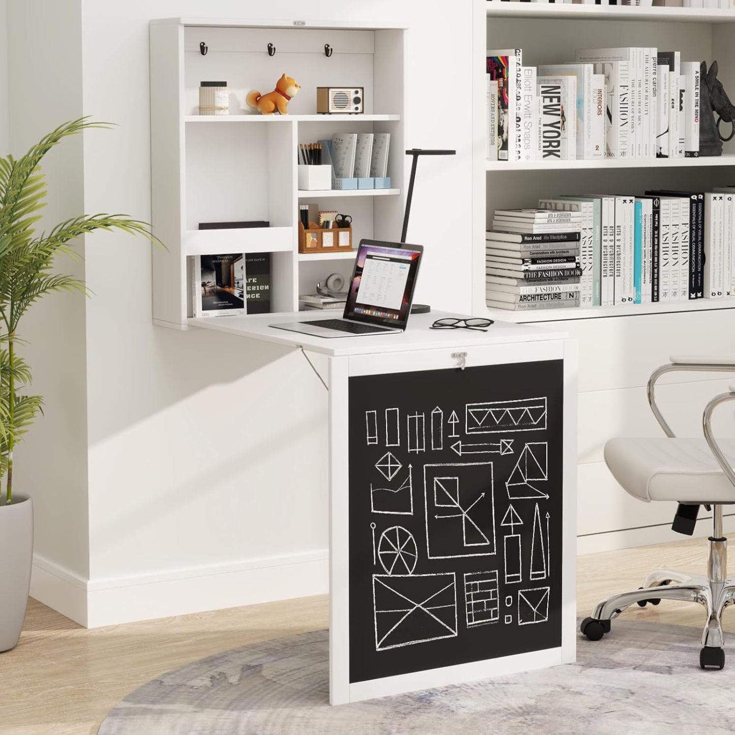 Tangkula Foldable Wall-Mounted Desk