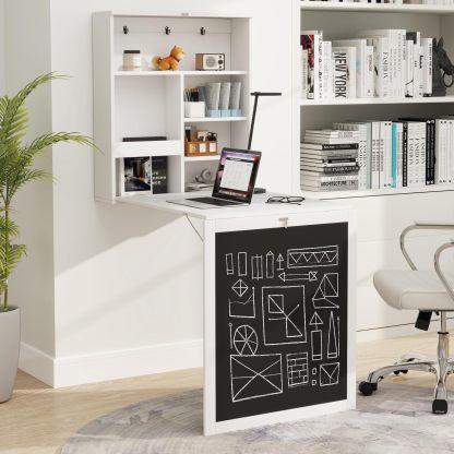 Tangkula Foldable Wall-Mounted Desk