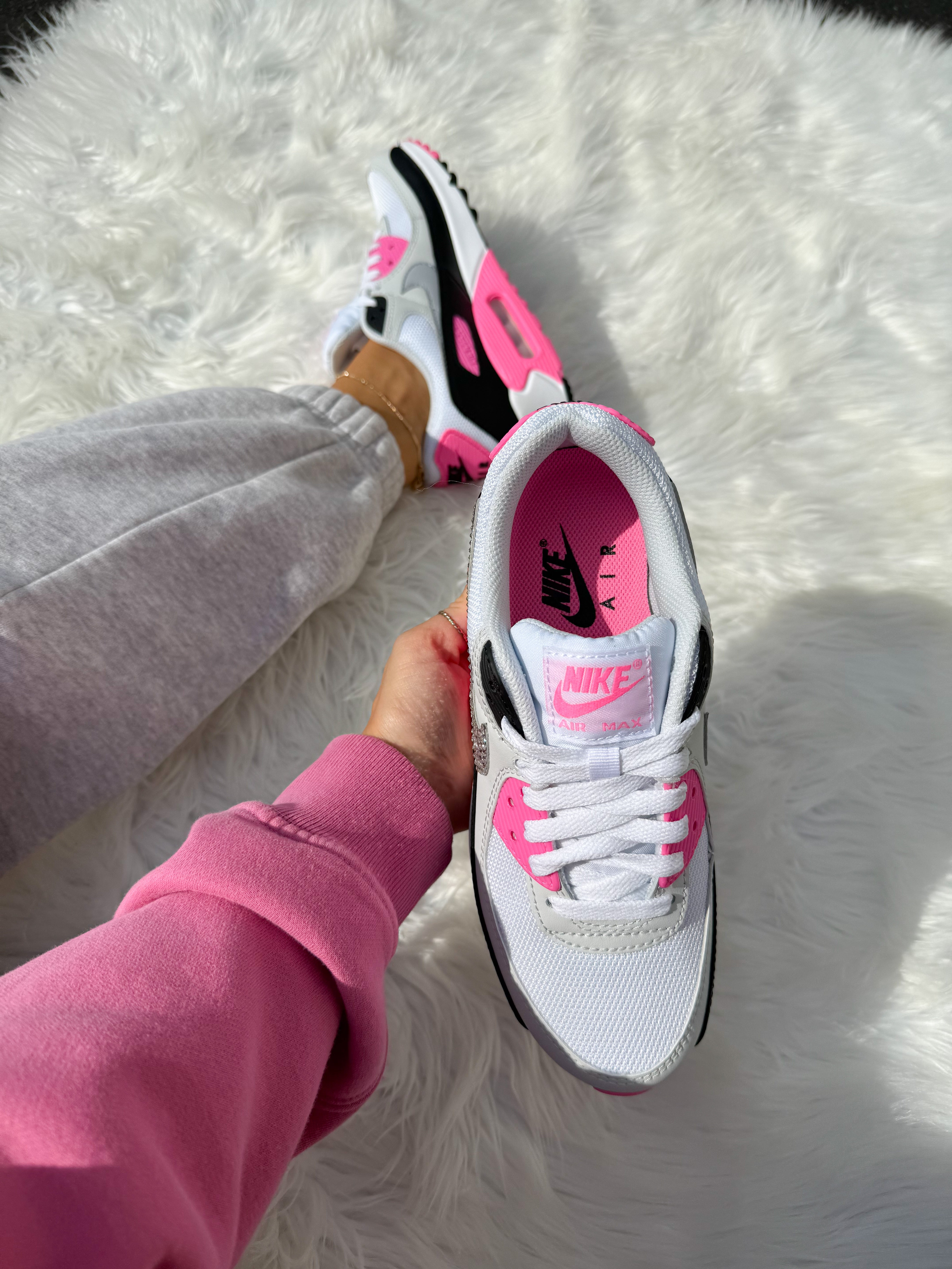 New Bubblegum Pink Swarovski Nike Air Max 90