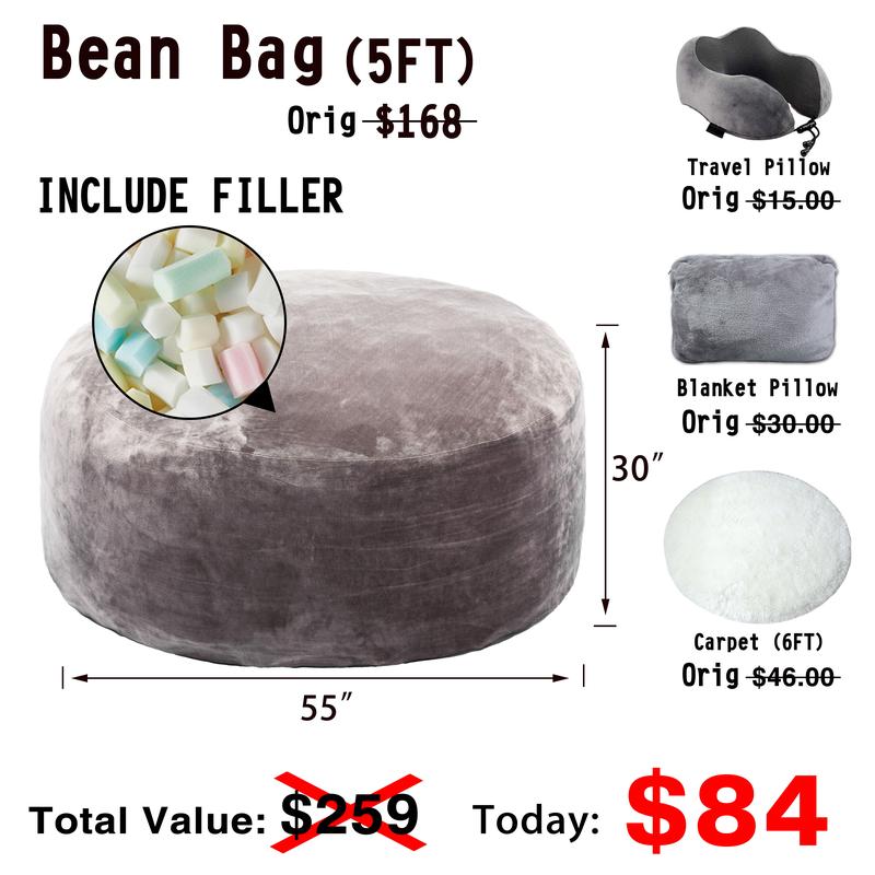 5FT/JUMBO bean bag