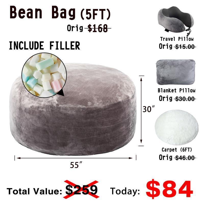 5FT/JUMBO bean bag