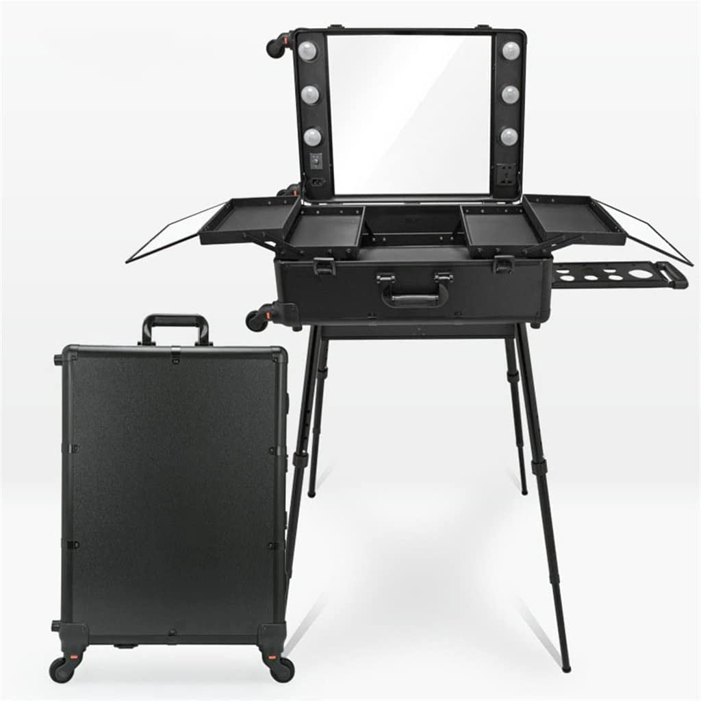 Maleta de Maquillaje Profesional con Luces Tamaño M