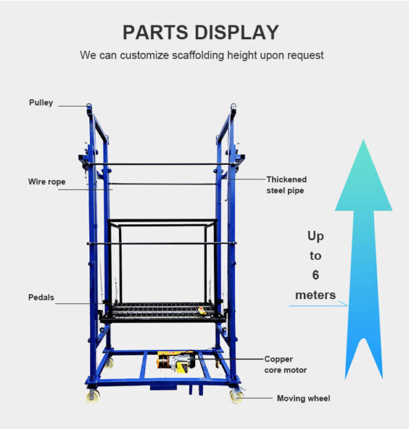 🔥Last Day Special Sale $39.99🔥Multiple Models Foldable Electric Scaffolding Lift Platform(🔥Loads Up To 500KG!)