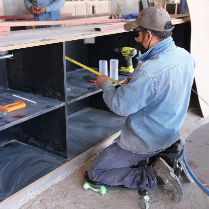 Rolling Knee Pads - Durable Ergonomic Mobile Knee Pads with Seat - 360° Turning Capability, Supports 360 lbs, Compactable, Optimal for any Floor Job