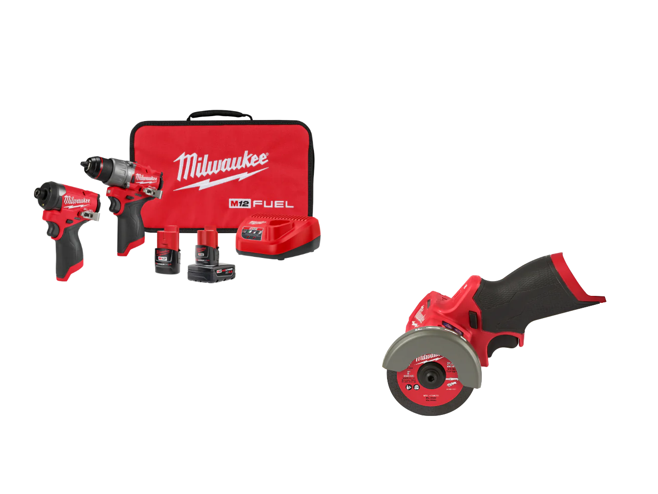 3497-22COT M12 FUEL 12V 2-Tool Combo Kit w/ M12 Cutt Off Tool