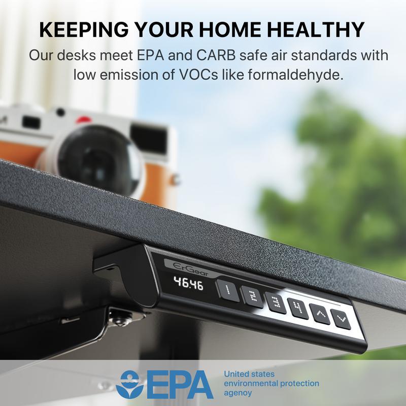 ErGear Electric Adjustable Standing Desk 48x24/55x28"Ergonomic Design w