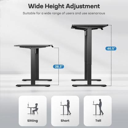 ErGear Electric Adjustable Standing Desk 48x24/55x28"Ergonomic Design w