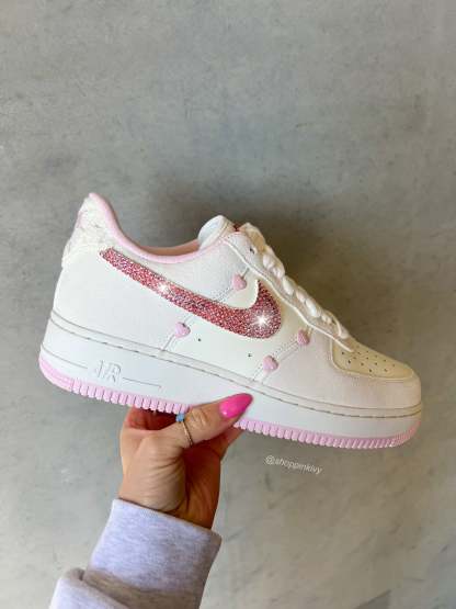 SIZE 7.5 Special Edition💕 Swarovski Womens Nike Air Force 1
