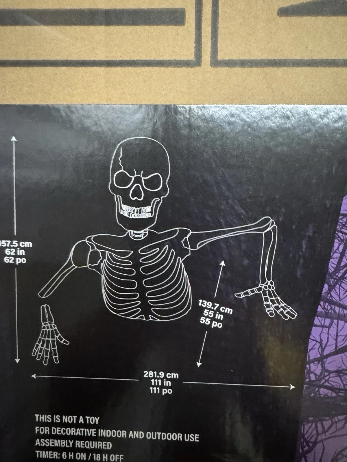 👻 Early Bird Halloween Special – Massive Skeleton with Glowing Eyes & Spooky Sound🎃