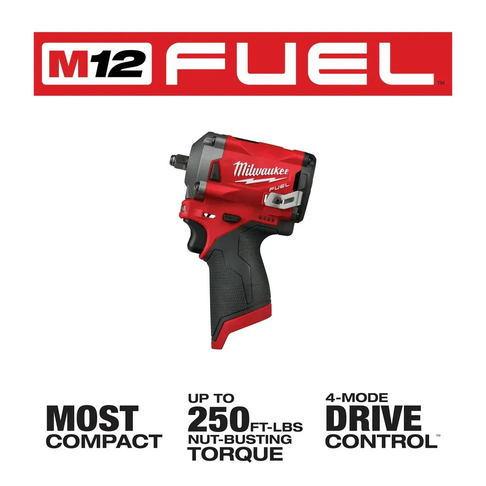 3497-22SIW M12 FUEL 12V 2-Tool Combo Kit w/ 3/8" Stubby Impact Wrench