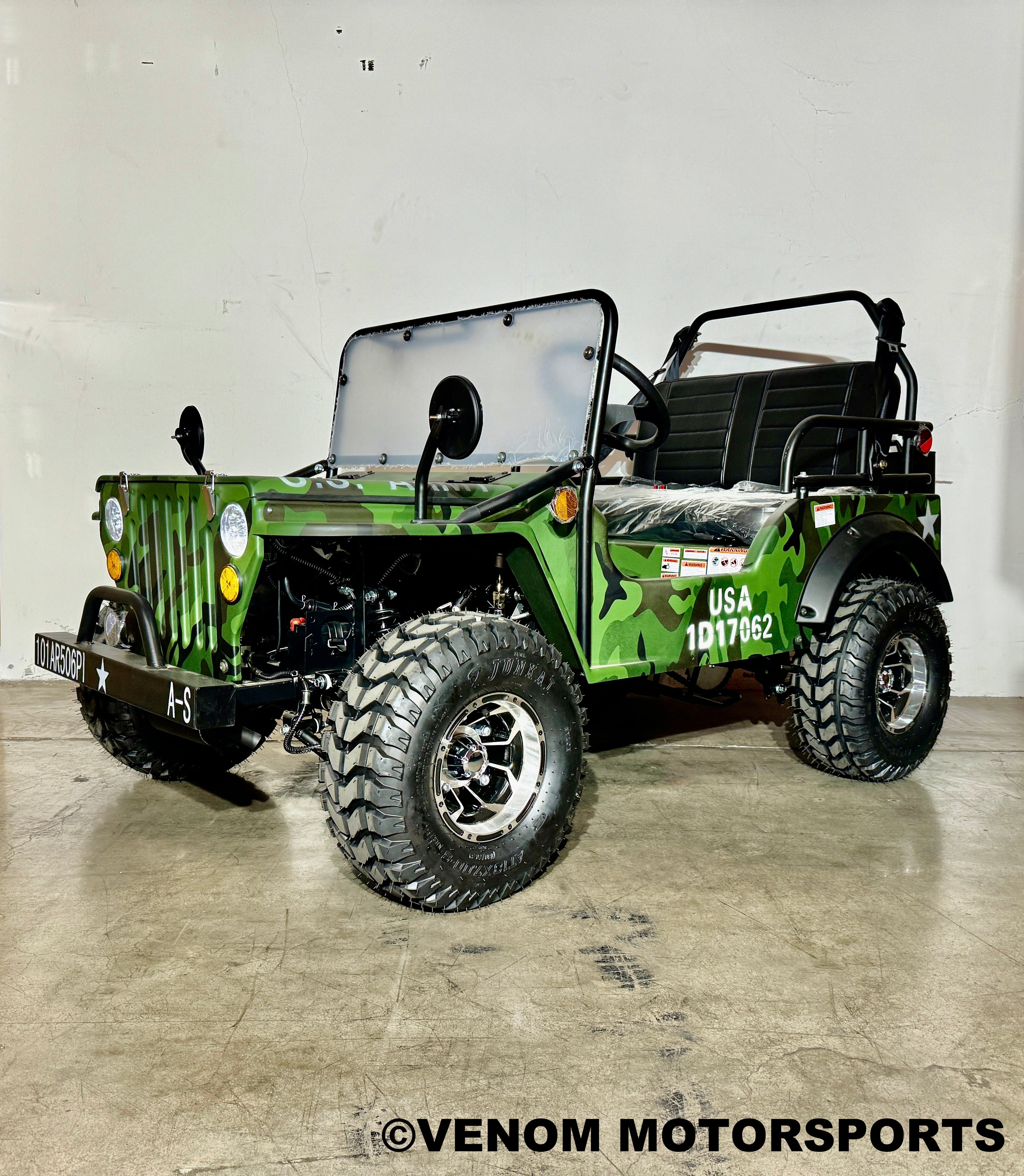 Venom Mini Jeep | 125cc | 2 Seater | Willys Edition | 3 Speed