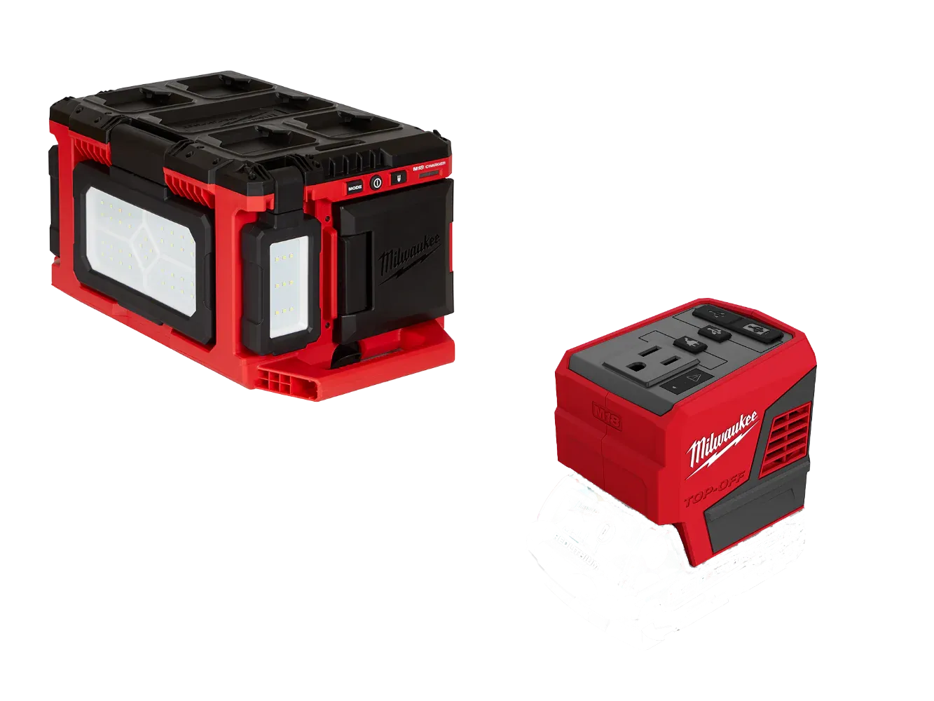 2357-20TO M18 18V PACKOUT Light/Charger w/ M18 Top Off Power Supply