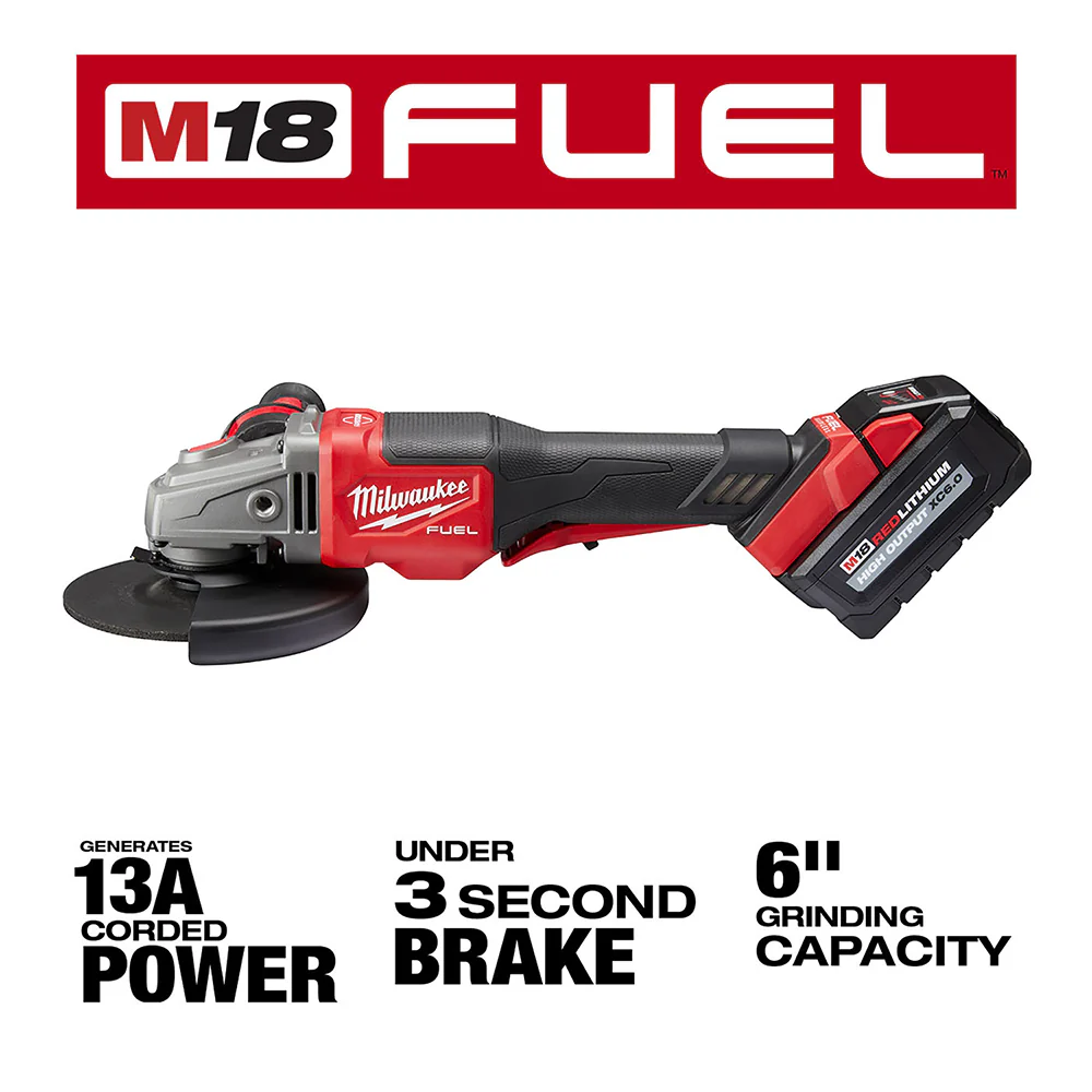 2980-22GR M18 FUEL 18V 4-1/2" - 6" Braking Grinder / Grinder Combo Kit