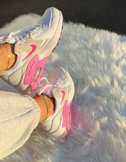 NEW White Pink Nike Swarovski Womens Nike Air Max