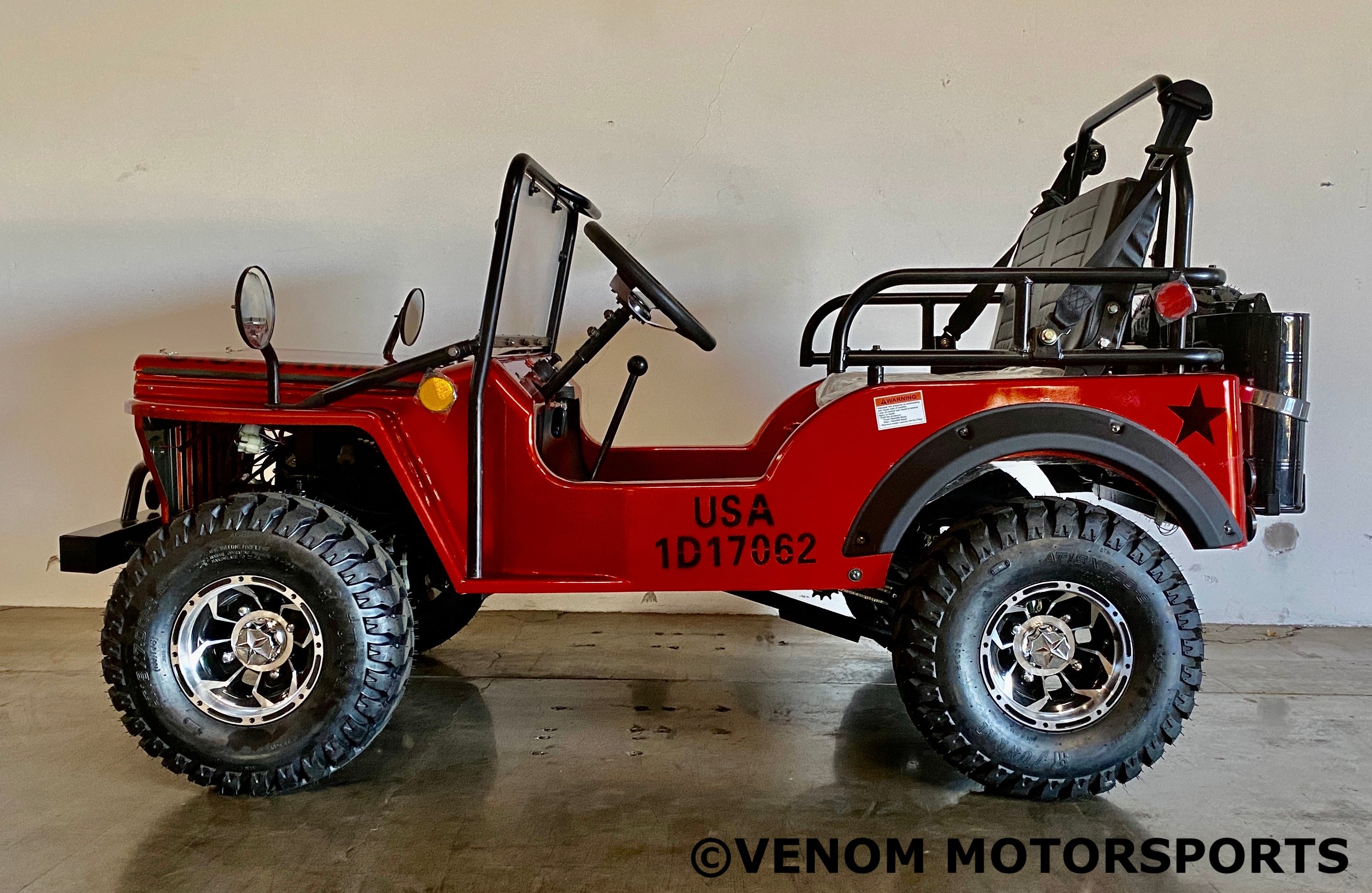 Venom Mini Jeep | 125cc | 2 Seater | Willys Edition | 3 Speed