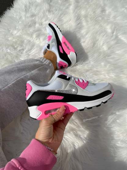 New Bubblegum Pink Swarovski Nike Air Max 90