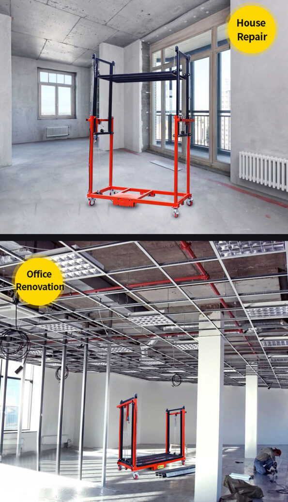 🔥Last Day Special Sale $39.99🔥Multiple Models Foldable Electric Scaffolding Lift Platform(🔥Loads Up To 500KG!)