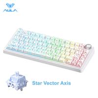 AULA F75 Pro Mechanical Keyboard RGB Backlit 2.4G Wireless Bluetooth Hot