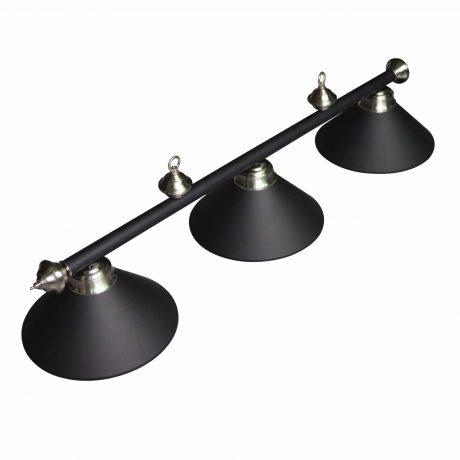 3-Shade Black Billiard Light
