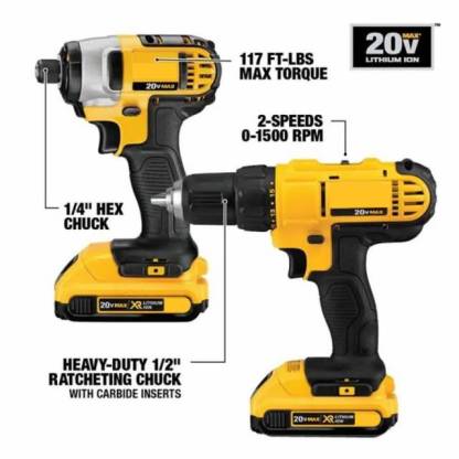 💥Clearance Sale🔥DE 20-VOLT MAX LITHIUM ION BEST CORDLESS COMBO KIT (32-TOOL)