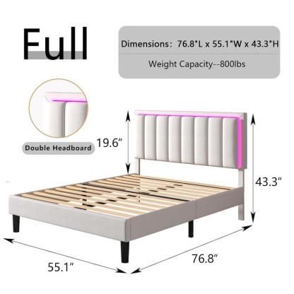 HOMBCK Led Bed Frame