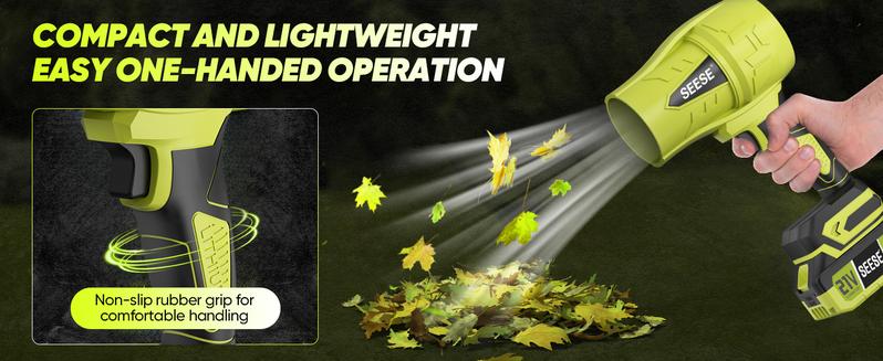 SEESE Turbo Jet Blower,Leaf Blower, Violent Turbo Fan, Pure Copper Motor,Car Drying After Wash, Handheld Snow Blower,Cordless Turbo Power Air Duster,Home Improve,Garden Mainte Perfect Christmas & New Year Gift Idea