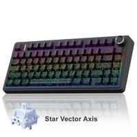 AULA F75 Pro Mechanical Keyboard RGB Backlit 2.4G Wireless Bluetooth Hot