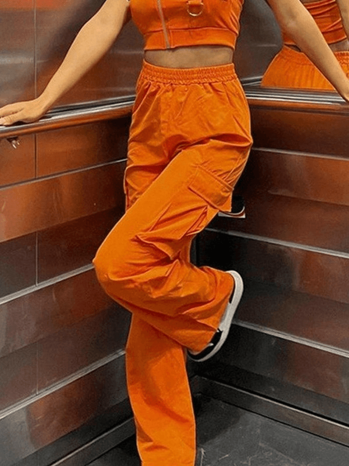 Pocket Detail  Baggy Cargo Pants