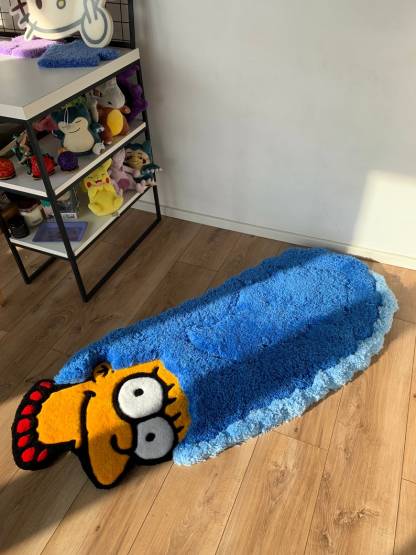 Fluffy tufted custom 3d rug carpet