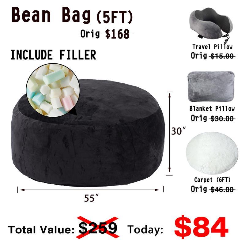 5FT/JUMBO bean bag
