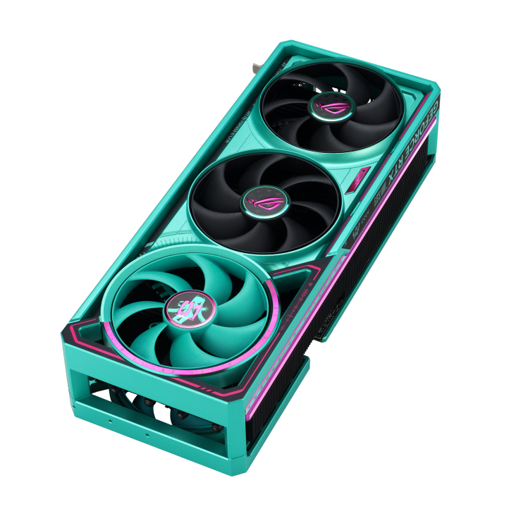 ASUS ROG Astral GeForce RTX 5080 16GB GDDR7 OC RO JI x HATSUNE MIKU Edition PCI-Express 5.0 DLSS 4.0 Graphics Card - RO JI x HATSUNE MIKU Edition