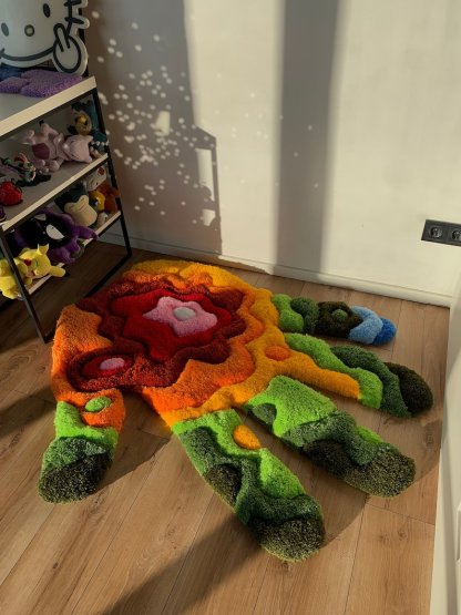 Thermal Hand fluffy Rug tufted custom carpet