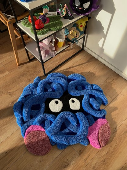 Fluffy Rug tufted custom 3D