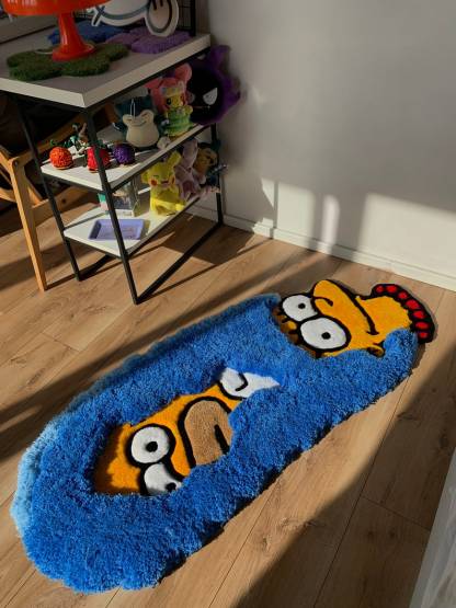 Fluffy tufted custom 3d rug carpet