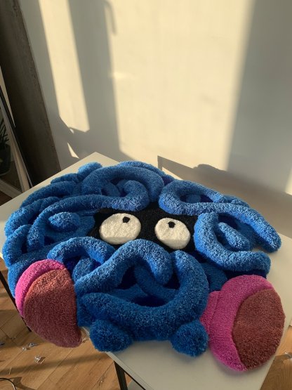 Fluffy Rug tufted custom 3D