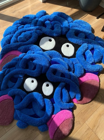 Fluffy Rug tufted custom 3D