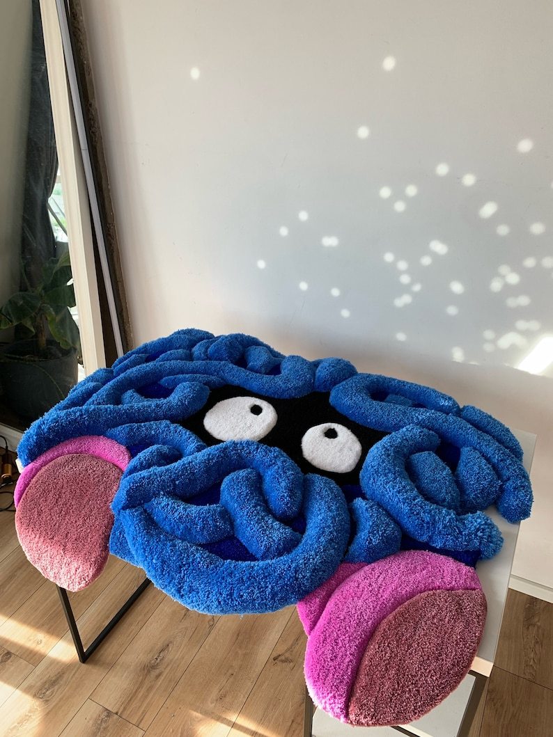 Fluffy Rug tufted custom 3D