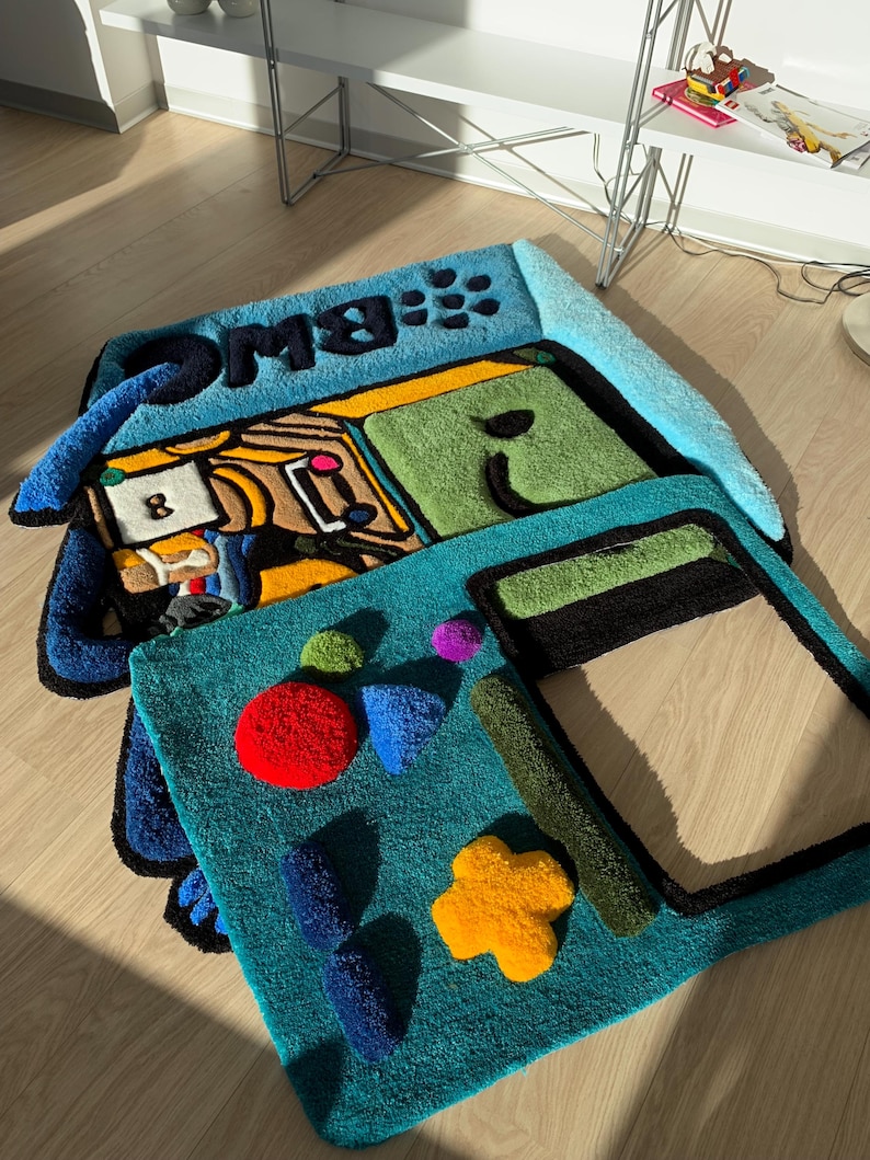BMO tufted 3d custom rug fluffy carpet Adventure Time