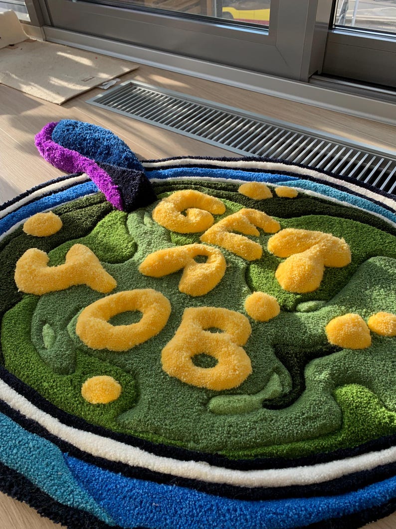 cartoon rug tufted fluffy 3d carpet gift bedroom decor