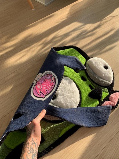 Gir custom handmade tufted fluffy 3d rug