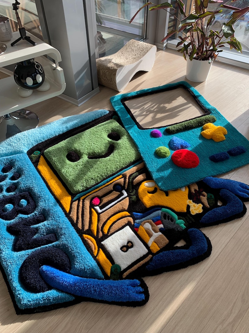 BMO tufted 3d custom rug fluffy carpet Adventure Time