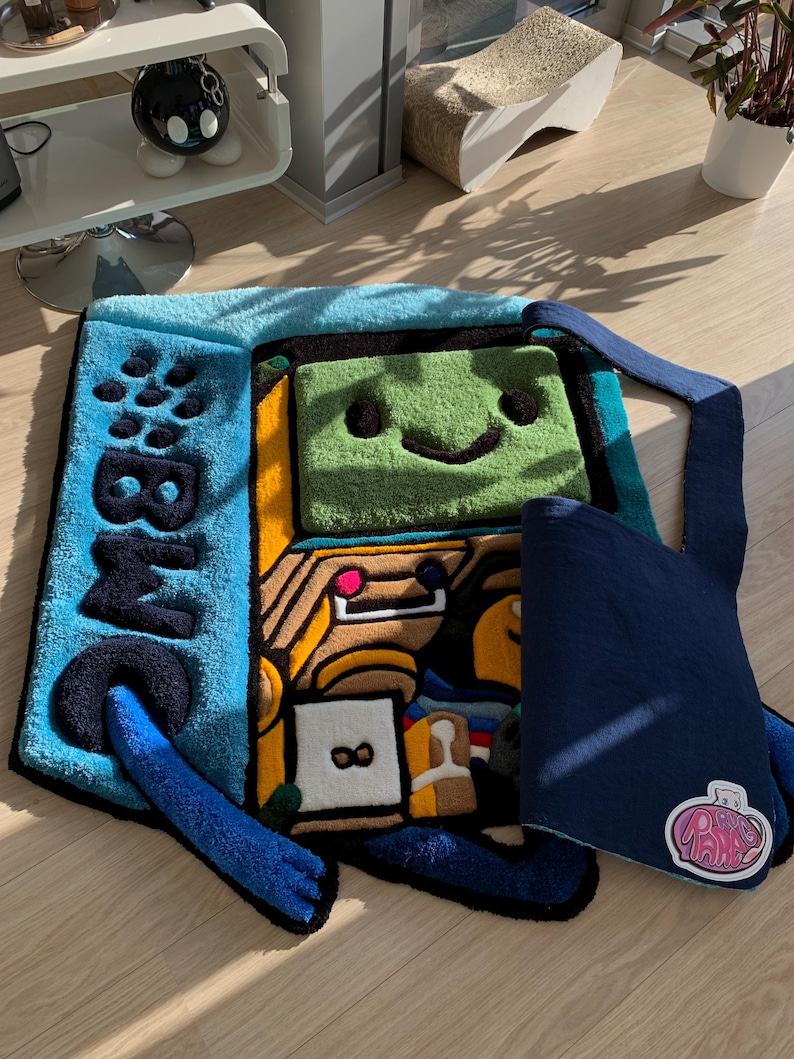 BMO tufted 3d custom rug fluffy carpet Adventure Time