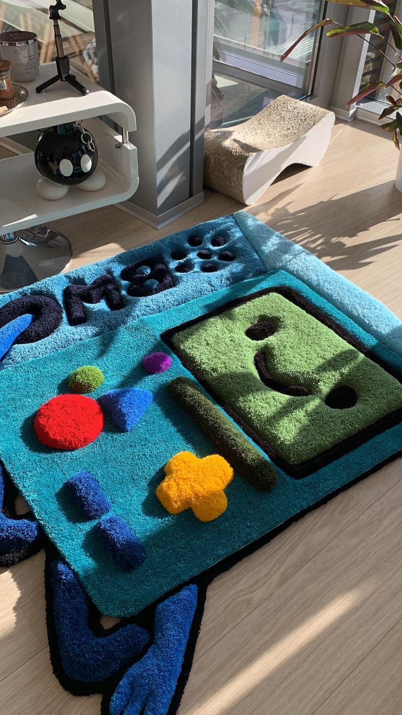 BMO tufted 3d custom rug fluffy carpet Adventure Time
