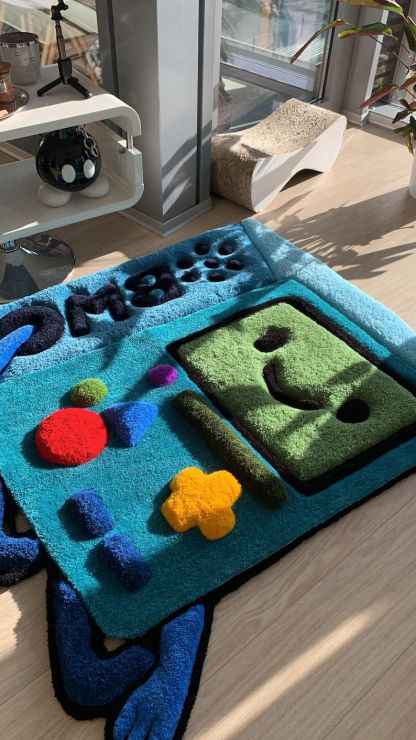 BMO tufted 3d custom rug fluffy carpet Adventure Time