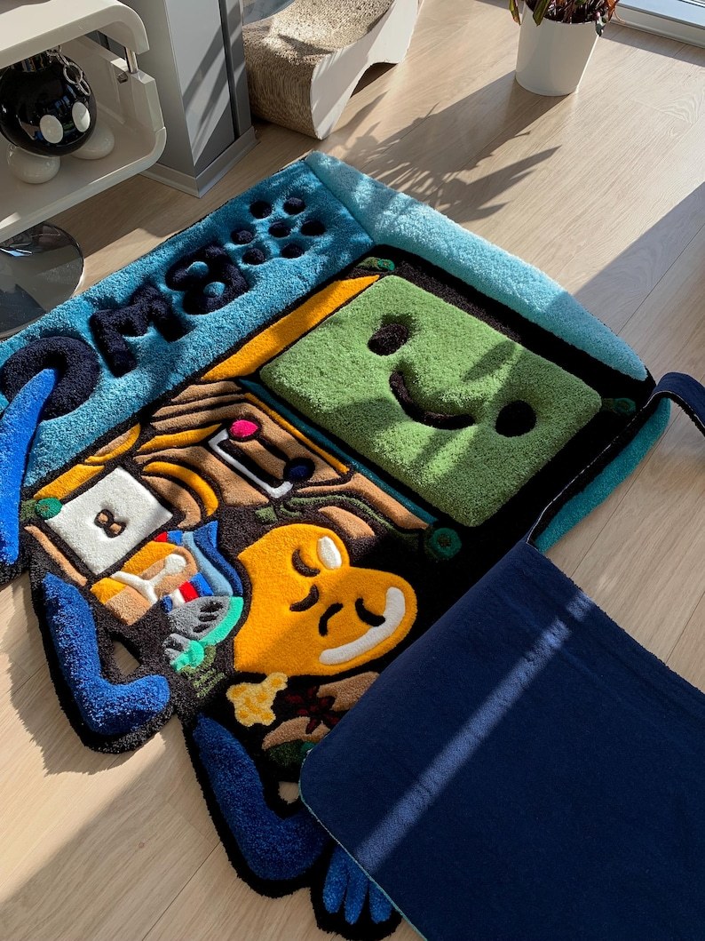 BMO tufted 3d custom rug fluffy carpet Adventure Time