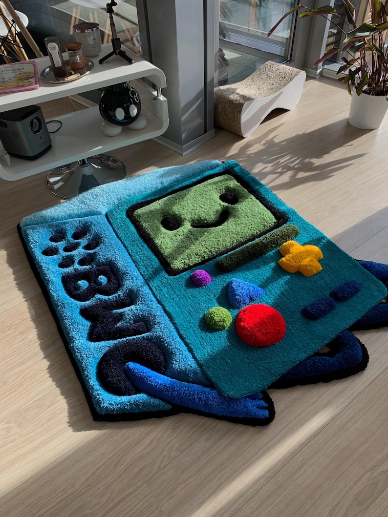 BMO tufted 3d custom rug fluffy carpet Adventure Time