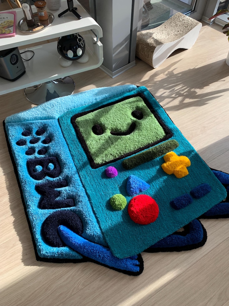BMO tufted 3d custom rug fluffy carpet Adventure Time