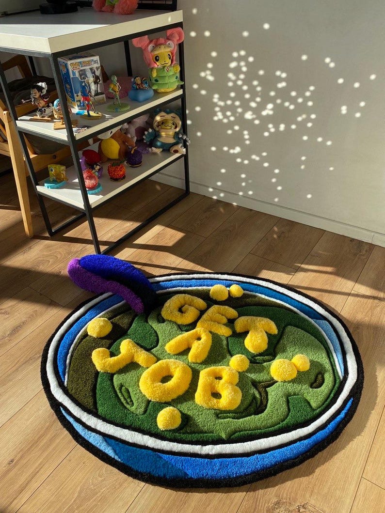 cartoon rug tufted fluffy 3d carpet gift bedroom decor